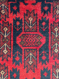 26439 - Khal Mohammad Afghan Hand-Knotted Authentic/Traditional/Rug/Size: 2'0" x 1'3"/61cm x 38cm