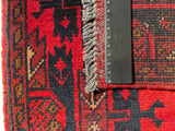26439 - Khal Mohammad Afghan Hand-Knotted Authentic/Traditional/Rug/Size: 2'0" x 1'3"/61cm x 38cm
