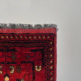 26447 - Khal Mohammad Afghan Hand-Knotted Authentic/Traditional/Rug/Size: 2'0" x 1'3"/61cm x 38cm