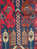 26392- Khal Mohammad Afghan Hand-Knotted Authentic/Traditional/Rug/Size: 2'0" x 1'4"/61cm x 41cm