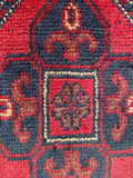 26424 - Khal Mohammad Afghan Hand-Knotted Authentic/Traditional/Rug/Size: 1'9" x 1'4"/53cm x 41cm
