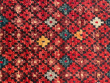 26463 - Khal Mohammad Afghan Hand-Knotted Authentic/Traditional/Rug/Size: 1'9" x 1'4"/53cm x 41cm