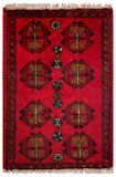 26407- Khal Mohammad Afghan Hand-Knotted Authentic/Traditional/Rug/Size: 2'0" x 1'3/61cm x 38cm