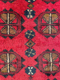 26407- Khal Mohammad Afghan Hand-Knotted Authentic/Traditional/Rug/Size: 2'0" x 1'3/61cm x 38cm