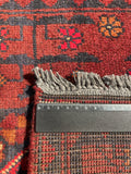 26345- Khal Mohammad Afghan Hand-Knotted Authentic/Traditional/Rug/Size: 2'0" x 1'4"/61cm x 41cm