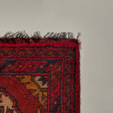 26388- Khal Mohammad Afghan Hand-Knotted Authentic/Traditional/Rug/Size: 2'0" x 1'4"/61cm x 41cm