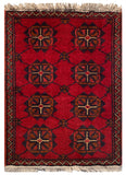 26198 - Khal Mohammad Afghan Hand-Knotted Authentic/Traditional/Rug/Size: 2'0" x 1'4"/61cm x 41cm