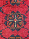 26198 - Khal Mohammad Afghan Hand-Knotted Authentic/Traditional/Rug/Size: 2'0" x 1'4"/61cm x 41cm