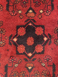26361- Khal Mohammad Afghan Hand-Knotted Authentic/Traditional/Rug/Size: 2'0" x 1'4"/61cm x 41cm