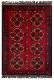 26369- Khal Mohammad Afghan Hand-Knotted Authentic/Traditional/Rug/Size: 2'0" x 1'3"/61cm x 38cm
