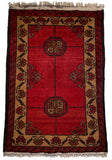 26391- Khal Mohammad Afghan Hand-Knotted Authentic/Traditional/Rug/Size: 2'0" x 1'4"/61cm x 41cm