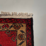 26391- Khal Mohammad Afghan Hand-Knotted Authentic/Traditional/Rug/Size: 2'0" x 1'4"/61cm x 41cm