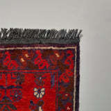 26236- Khal Mohammad Afghan Hand-Knotted Authentic/Traditional/Rug/Size: 1'9" x 1'3"/53cm x 38cm