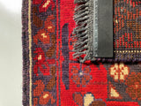 26236- Khal Mohammad Afghan Hand-Knotted Authentic/Traditional/Rug/Size: 1'9" x 1'3"/53cm x 38cm