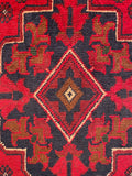 26413- Khal Mohammad Afghan Hand-Knotted Authentic/Traditional/Rug/Size: 2'0" x 1'3 "/61cm x 38cm
