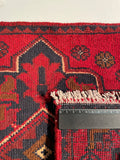 26413- Khal Mohammad Afghan Hand-Knotted Authentic/Traditional/Rug/Size: 2'0" x 1'3 "/61cm x 38cm