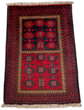 26189 - Khal Mohammad Afghan Hand-Knotted Authentic/Traditional/Rug/Size: 2'0" x 1'3"/61cm x 38cm