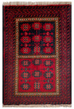 26189 - Khal Mohammad Afghan Hand-Knotted Authentic/Traditional/Rug/Size: 2'0" x 1'3"/61cm x 38cm