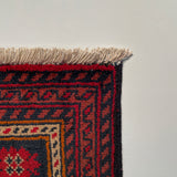 26189 - Khal Mohammad Afghan Hand-Knotted Authentic/Traditional/Rug/Size: 2'0" x 1'3"/61cm x 38cm