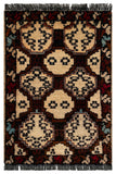 26223B - Khal Mohammad Afghan Hand-Knotted Authentic/Traditional/Rug/Size: 2'0" x 1'3"/61cm x 38cm