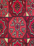 26210 - Khal Mohammad Afghan Hand-Knotted Authentic/Traditional/Rug/Size: 1'9" x 1'3"/53cm x 38cm