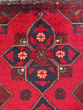 26193 - Khal Mohammad Afghan Hand-Knotted Authentic/Traditional/Rug/Size: 2'0" x 1'5"/61cm x 43cm
