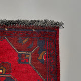 26193 - Khal Mohammad Afghan Hand-Knotted Authentic/Traditional/Rug/Size: 2'0" x 1'5"/61cm x 43cm