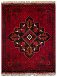 26233 - Khal Mohammad Afghan Hand-Knotted Authentic/Traditional/Rug/Size: 1'9" x 1'4"/53cm x 41cm