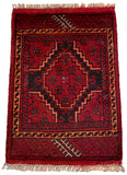 26231 - Khal Mohammad Afghan Hand-Knotted Authentic/Traditional/Rug/Size: 2'0" x 1'4"/61cm x 41cm