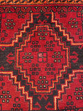 26231 - Khal Mohammad Afghan Hand-Knotted Authentic/Traditional/Rug/Size: 2'0" x 1'4"/61cm x 41cm