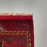 26231 - Khal Mohammad Afghan Hand-Knotted Authentic/Traditional/Rug/Size: 2'0" x 1'4"/61cm x 41cm