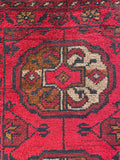 26351- Khal Mohammad Afghan Hand-Knotted Authentic/Traditional/Rug/Size: 2'0" x 1'4"/61cm x 41cm