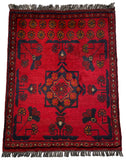 26225 - Khal Mohammad Afghan Hand-Knotted Authentic/Traditional/Rug/Size: 1'9" x 1'5"/53cm x 43cm