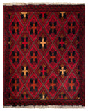 26423 - Khal Mohammad Afghan Hand-Knotted Authentic/Traditional/Rug/Size: 2'1" x 1'5"/64cm x 43cm