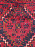 26386- Khal Mohammad Afghan Hand-Knotted Authentic/Traditional/Rug/Size: 2'0" x 1'4"/61cm x 41cm