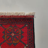 26219 - Khal Mohammad Afghan Hand-Knotted Authentic/Traditional/Rug/Size: 2'1" x 1'3"/64cm x 38cm