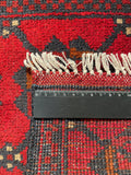 26219 - Khal Mohammad Afghan Hand-Knotted Authentic/Traditional/Rug/Size: 2'1" x 1'3"/64cm x 38cm