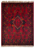 26197 - Khal Mohammad Afghan Hand-Knotted Authentic/Traditional/Rug/Size: 2'0" x 1'4"/61cm x 41cm