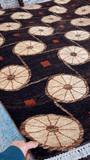 21738-Chobi Ziegler Hand-Knotted/Handmade Afghan Rug/Carpet Modern Authentic/Size: 6'2" x 5'1"/ 188cm x 155cm