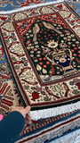 26747-Sarough Hand-Knotted/Handmade Persian Rug/Carpet Traditional Authentic/ Size: 3'3"x 2'4"/99cm x 71cm