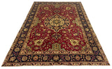 26873- Tabriz Persian Hand-knotted Carpet Authentic/Traditional Carpet/Rug/Size: 9'7" x 6'7"/292cm x 201cm