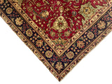26873- Tabriz Persian Hand-knotted Carpet Authentic/Traditional Carpet/Rug/Size: 9'7" x 6'7"/292cm x 201cm
