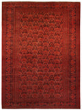 22282 -Royal Khal Mohammad Hand-Knotted/Handmade Afghan Rug/Carpet Traditional Authentic/Size: 12'2" x 7'8"/ 371cm x 234cm