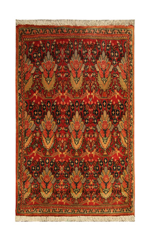 22217 - Abadeh Hand-Knotted/Handmade Persian  Rug/Carpet Tribal/Nomadic Authentic/Size: 3'0" x 1'9"