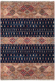 25003- Chobi Ziegler Afghan Hand-Knotted Contemporary/Traditional/Size: 9'9" x 6'8"/297cm x 203cm