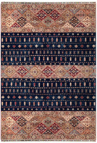 25003- Chobi Ziegler Afghan Hand-Knotted Contemporary/Traditional/Size: 9'9" x 6'8"/297cm x 203cm