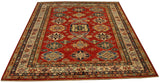 22468 -Royal Kazak Hand-Knotted/Handmade Afghan Tribal/Nomadic Authentic/Size: 6'6" x 4'11"/ 198cm x 150cm
