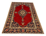 24290-Kashan Hand-Knotted/Handmade Persian Rug/Carpet Traditional/Authentic/Size: 6'9" x 4'8"