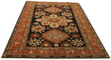 22462 - Royal Kazak Hand-Knotted/Handmade Afghan Tribal/Nomadic Authentic/Size: 6'9" x 4'9"/ 206cm x 145cm