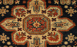 22462 - Royal Kazak Hand-Knotted/Handmade Afghan Tribal/Nomadic Authentic/Size: 6'9" x 4'9"/ 206cm x 145cm